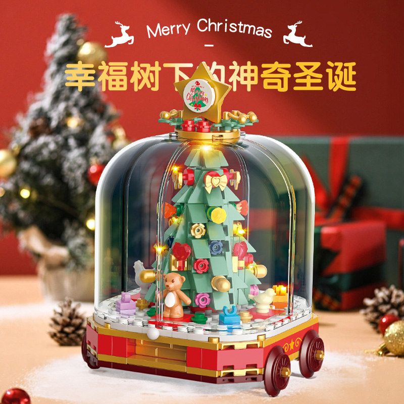 JAKI JK5163 5163 CÂY GIÁNG SINH VUI VẺ bộ đồ chơi xếp lắp ráp ghép mô hình Creator Sáng Tạo