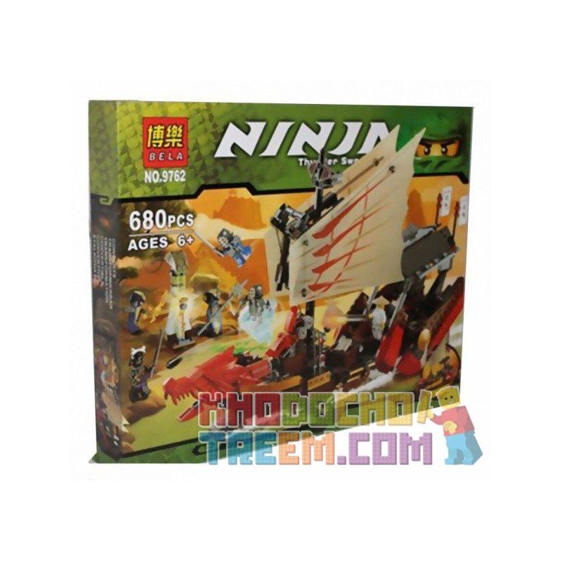 NOT Lego DESTINY'S BOUNTY 9446 Bela Lari 9762 LELE 79131 xếp lắp ráp ghép mô hình THUYỀN BAY DESTINY'S BOUNTY TIỀN THƯỞNG ĐỊNH MỆNH The Lego Ninjago Movie Ninja Lốc Xoáy 680 khối