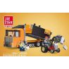 JIESTAR 51031 THÀNH PHỐ TOÀN CẦU XE XÂY DỰNG bộ đồ chơi xếp lắp ráp ghép mô hình City CITY GLOBAL BACK TURNING ENGINEERING VEHICLE 336 khối