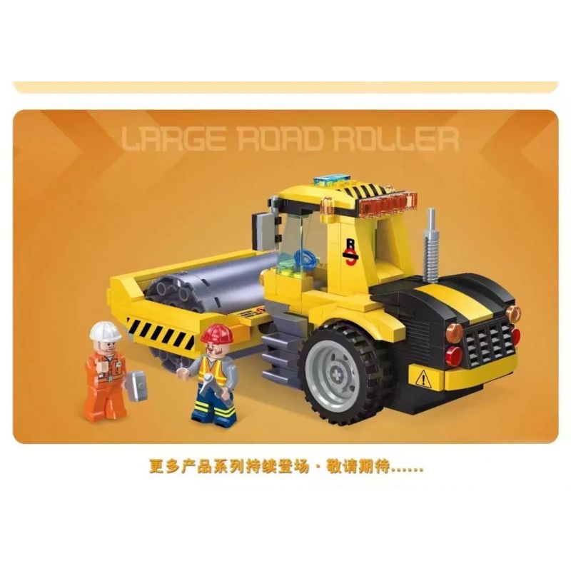 JIESTAR 51034 THÀNH PHỐ TOÀN CẦU ĐƯỜNG LĂN bộ đồ chơi xếp lắp ráp ghép mô hình City CITY GLOBAL LARGE ROAD ROLLER 334 khối