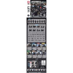 LE YI 78009 XE MÁY TẤN CÔNG SWAT 8 MẪU bộ đồ chơi xếp lắp ráp ghép mô hình City ASSAULT SWAT MOTORCYCLE Thành Phố