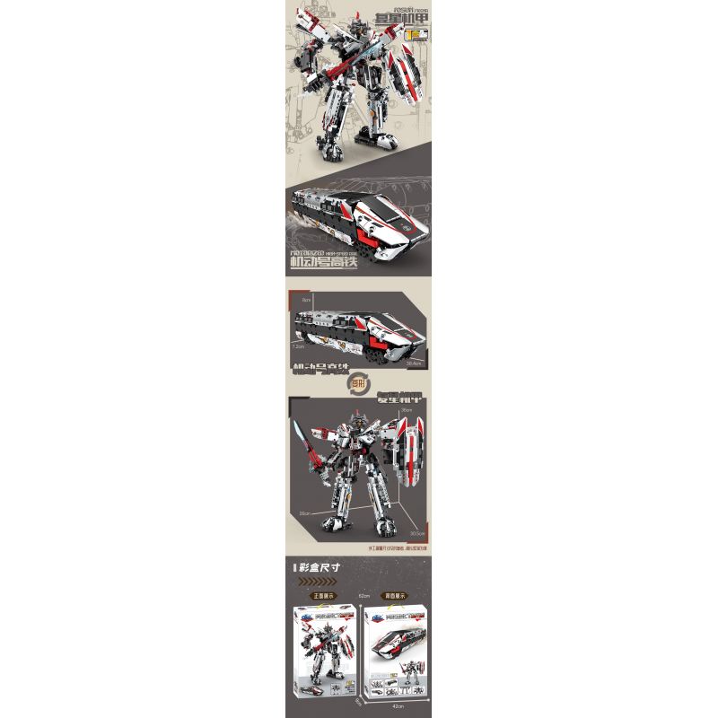 GBL KY1112 1112 KỸ SƯ CƠ KHÍ FOSUN MECHA bộ đồ chơi xếp lắp ráp ghép mô hình Technic Kỹ Thuật Công Nghệ Cao Mô Hình Phương Tiện 729 khối