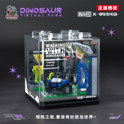 ZHEGAO 971015 CÔNG VIÊN KHỦNG LONG TRUNG QUỐC HUẤN LUYỆN TÁI XÂY DỰNG bộ đồ chơi xếp lắp ráp ghép mô hình DINOSAUR VIRTUAL PARK 241 khối