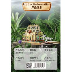 ZHEGAO 613000 BẢO TÀNG KHỦNG LONG bộ đồ chơi xếp lắp ráp ghép mô hình DINOSAUR MUSEUM 2788 khối