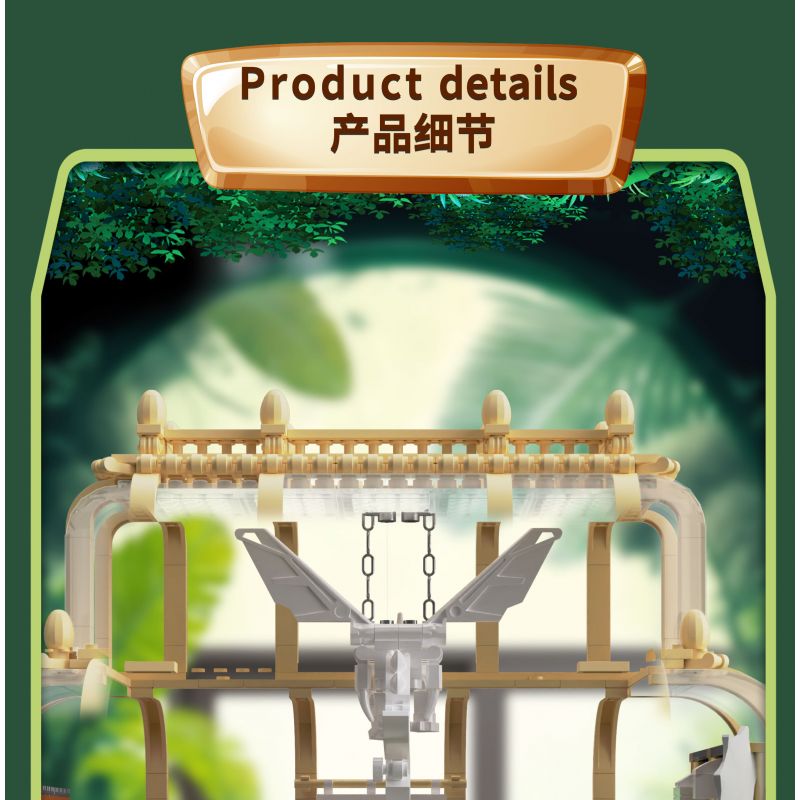 ZHEGAO 613000 BẢO TÀNG KHỦNG LONG bộ đồ chơi xếp lắp ráp ghép mô hình DINOSAUR MUSEUM 2788 khối