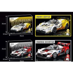 KOZOSHA C2161-1 2161-1 XE SANG JISU MÀU VÀNG bộ đồ chơi xếp lắp ráp ghép mô hình Speed Champions Racing Cars Đua Xe Công Thức 317 khối