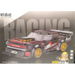 KOZOSHA C2162-1 2162-1 XE SANG JISU MÀU ĐEN bộ đồ chơi xếp lắp ráp ghép mô hình Speed Champions Racing Cars Đua Xe Công Thức 298 khối