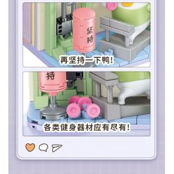 SEMBO 612016 THẾ GIỚI HAI MẶT CỦA XIAO LIUYA LÀM GIÀU NHỜ GẠCH VÀ VỮA bộ đồ chơi xếp lắp ráp ghép mô hình 338 khối