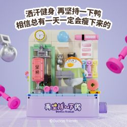 SEMBO 612017 THẾ GIỚI KÉP CỦA XIAO LIUYA SỰ TU LUYỆN MỘT NGƯỜI THÍCH ĂN UỐNG bộ đồ chơi xếp lắp ráp ghép mô hình 385 khối