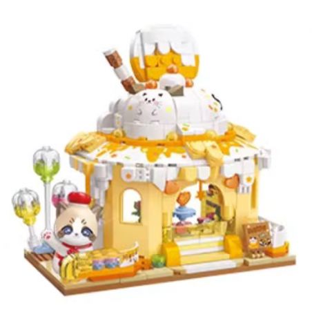 KEEPPLEY K28020 28020 CẢNH ĐƯỜNG PHỐ DỄ THƯƠNG CHÚ MÈO THAM LAM CỬA HÀNG BÁNH MUPPET bộ đồ chơi xếp lắp ráp ghép mô hình