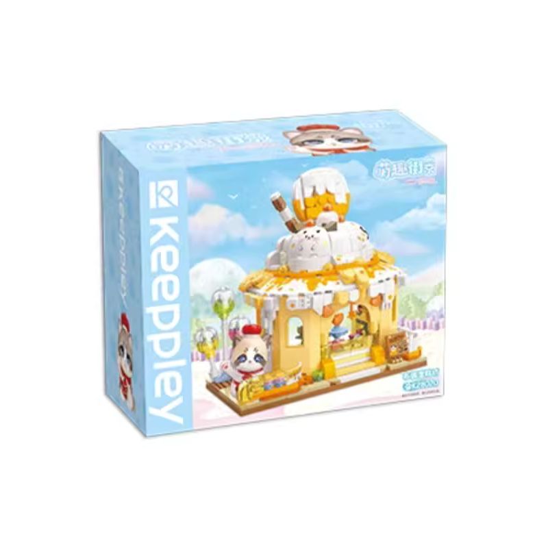 KEEPPLEY K28020 28020 CẢNH ĐƯỜNG PHỐ DỄ THƯƠNG CHÚ MÈO THAM LAM CỬA HÀNG BÁNH MUPPET bộ đồ chơi xếp lắp ráp ghép mô hình
