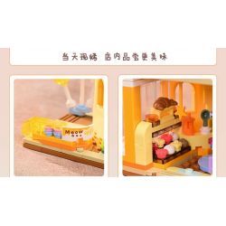 KEEPPLEY K28020 28020 CẢNH ĐƯỜNG PHỐ DỄ THƯƠNG CHÚ MÈO THAM LAM CỬA HÀNG BÁNH MUPPET bộ đồ chơi xếp lắp ráp ghép mô hình