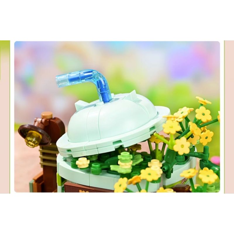 KEEPPLEY K28021 28021 CẢNH ĐƯỜNG PHỐ DỄ THƯƠNG MÈO THAM LAM QUÁN TRÀ SỮA NGẮN MEI bộ đồ chơi xếp lắp ráp ghép mô hình