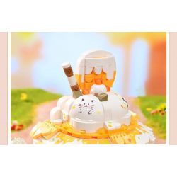 KEEPPLEY K28022 28022 CẢNH ĐƯỜNG PHỐ DỄ THƯƠNG CHÚ MÈO THAM LAM NGÔI NHÀ SỮA VÀ DÂU bộ đồ chơi xếp lắp ráp ghép mô hình