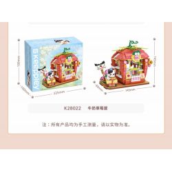 KEEPPLEY K28022 28022 CẢNH ĐƯỜNG PHỐ DỄ THƯƠNG CHÚ MÈO THAM LAM NGÔI NHÀ SỮA VÀ DÂU bộ đồ chơi xếp lắp ráp ghép mô hình