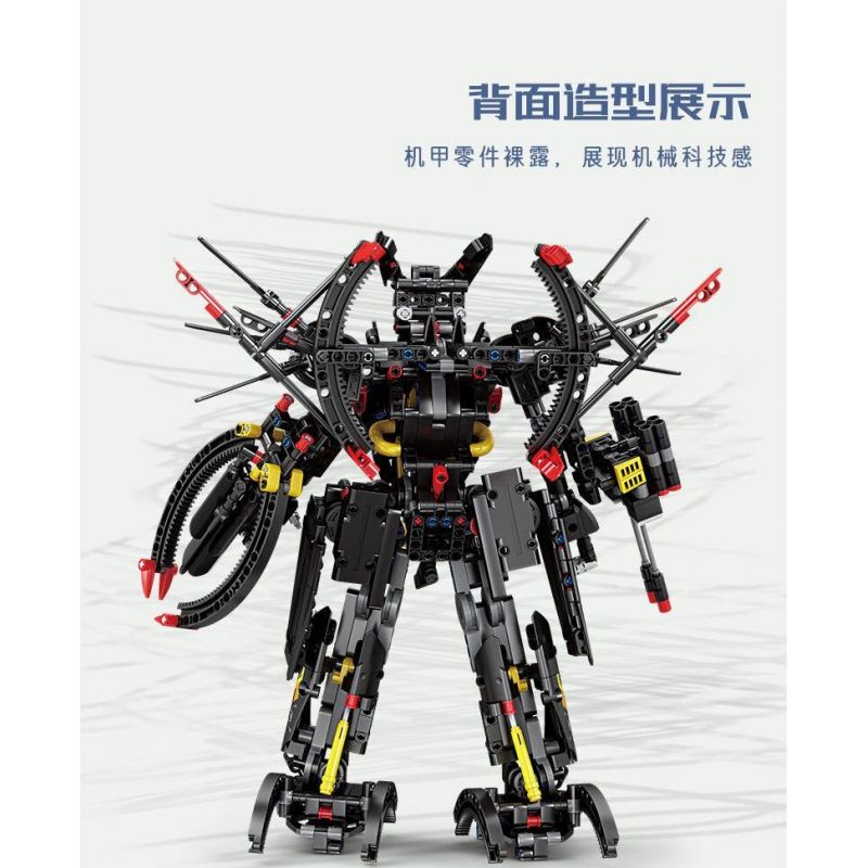 Kazi KY1111 1111 MECHA TIA CHỚP ĐEN bộ đồ chơi xếp lắp ráp ghép mô hình Technic BLACK LIGHTNING MECHA Kỹ Thuật Công Nghệ Cao Mô Hình Phương Tiện 946 khối