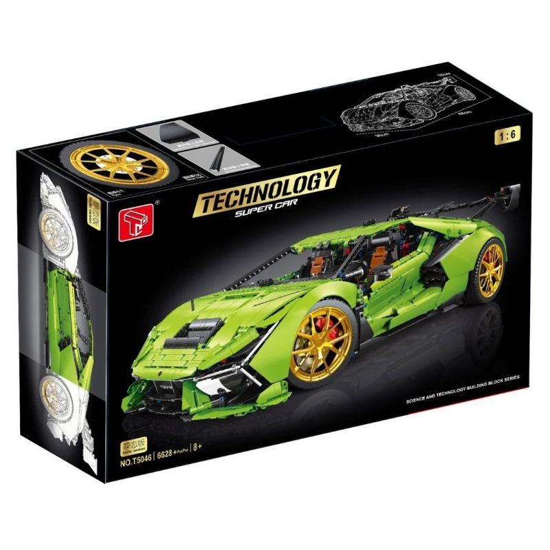 TAGORE T5046 5046 non  AVENTADOR SVJ 1:6 tỷ lệ 1:6 bộ đồ chơi xếp lắp ráp ghép mô hình  Kỹ Thuật Công Nghệ Cao Mô Hình Phương Tiện 6628 khối