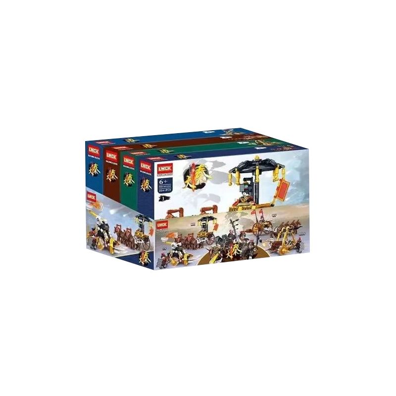 LWCK 60134 non Lego DA QIN 4 MẪU YINGZHENG GIÁP NẶNG TƯỚNG LÍNH bộ đồ chơi xếp lắp ráp ghép mô hình Historical 924 khối