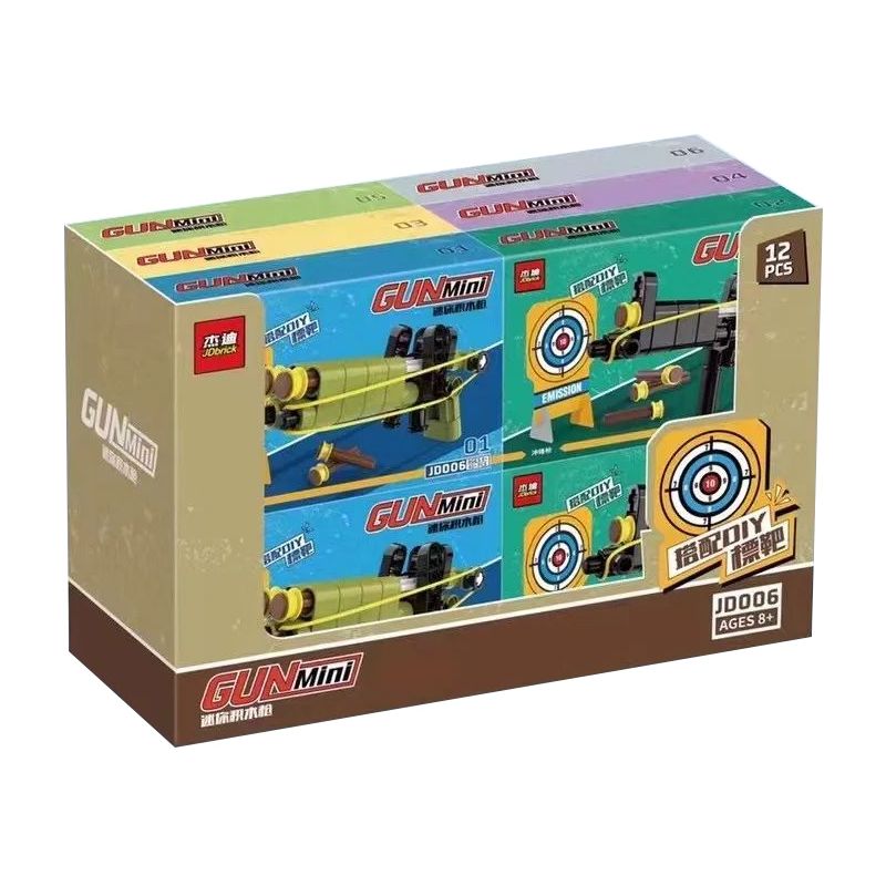 JDBRICK JD006 non Lego SÚNG MINI 6 LOẠI bộ đồ chơi xếp lắp ráp ghép mô hình Technic Kỹ Thuật Công Nghệ Cao Mô Hình Phương Tiện