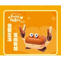 KAIDO 99014 MÓN BÁNH 4 LOẠI CUA TẨM BỘT QUẾ NƯỚC CỐT DỪA ỐC BINGO bộ đồ chơi xếp lắp ráp ghép mô hình FOOD PARTY