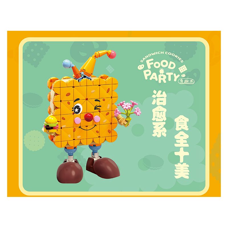 KAIDO 99014 MÓN BÁNH 4 LOẠI CUA TẨM BỘT QUẾ NƯỚC CỐT DỪA ỐC BINGO bộ đồ chơi xếp lắp ráp ghép mô hình FOOD PARTY