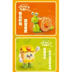 KAIDO 99014 MÓN BÁNH 4 LOẠI CUA TẨM BỘT QUẾ NƯỚC CỐT DỪA ỐC BINGO bộ đồ chơi xếp lắp ráp ghép mô hình FOOD PARTY