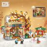 LOZ 1955 NHÀ HÀNG VỊT QUAY TẾT bộ đồ chơi xếp lắp ráp ghép mô hình Creator Sáng Tạo 1416 khối