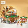 LOZ 1955 NHÀ HÀNG VỊT QUAY TẾT bộ đồ chơi xếp lắp ráp ghép mô hình Creator Sáng Tạo 1416 khối