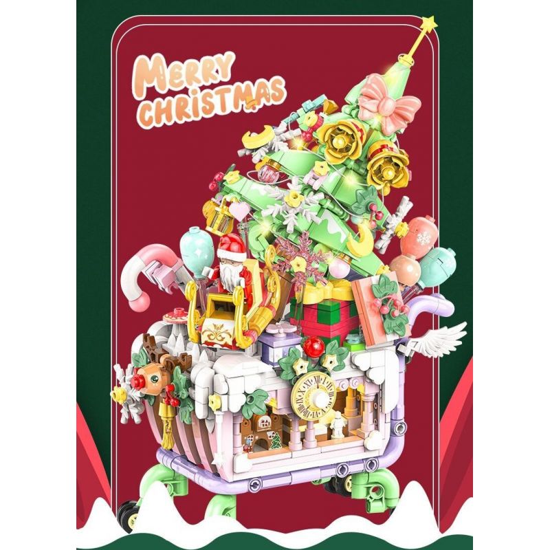 INBRIXX 601014 QUÀ TẶNG ĐÊM GIÁNG SINH MUA SẮM bộ đồ chơi xếp lắp ráp ghép mô hình Creator CHRISTMAS SHOPPING SPREE Sáng Tạo 755 khối