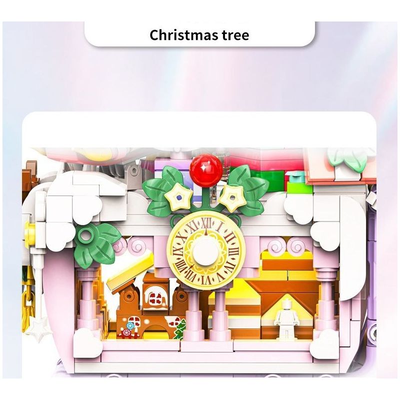 INBRIXX 601014 QUÀ TẶNG ĐÊM GIÁNG SINH MUA SẮM bộ đồ chơi xếp lắp ráp ghép mô hình Creator CHRISTMAS SHOPPING SPREE Sáng Tạo 755 khối