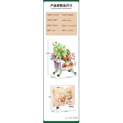 INBRIXX 601014 QUÀ TẶNG ĐÊM GIÁNG SINH MUA SẮM bộ đồ chơi xếp lắp ráp ghép mô hình Creator CHRISTMAS SHOPPING SPREE Sáng Tạo 755 khối