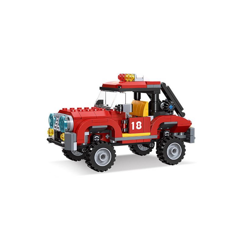 JIESTAR 52023 non Lego UNIVERSAL CITY XE CỨU HỎA MỌI ĐỊA HÌNH bộ đồ chơi xếp lắp ráp ghép mô hình ALL TERRAIN FIRE TRUCK Thành Phố 305 khối