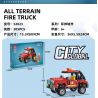 JIESTAR 52023 UNIVERSAL CITY XE CỨU HỎA MỌI ĐỊA HÌNH bộ đồ chơi xếp lắp ráp ghép mô hình ALL TERRAIN FIRE TRUCK Thành Phố 305 khối
