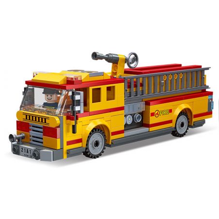 JIESTAR 52033 THÀNH PHỐ TOÀN CẦU XE CỨU HỎA PHẢN LỰC bộ đồ chơi xếp lắp ráp ghép mô hình City JET FIRE TRUCK 264 khối