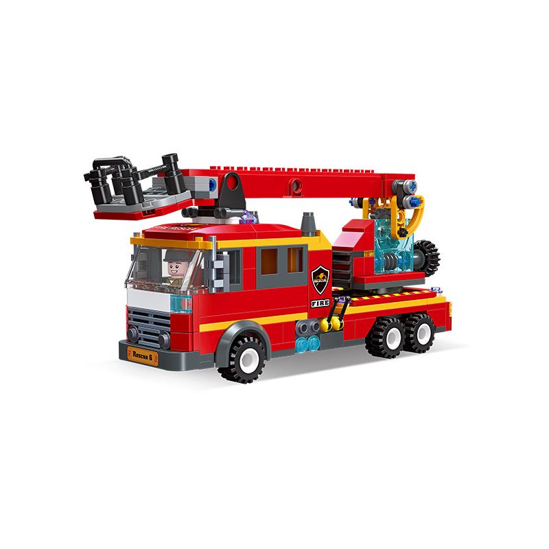 JIESTAR 52034 non Lego THÀNH PHỐ TOÀN CẦU XE THANG KÍNH THIÊN VĂN bộ đồ chơi xếp lắp ráp ghép mô hình City TELESCOPIC LADDER CAR 273 khối