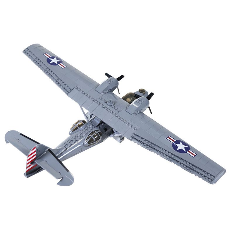 WANGE LIGAO DR.LUCK 5007 THỦY PHI CƠ CATALINA bộ đồ chơi xếp lắp ráp ghép mô hình Military Army CONSOLIDATED PBY-5A CATALINA Quân Sự Bộ Đội 364 khối