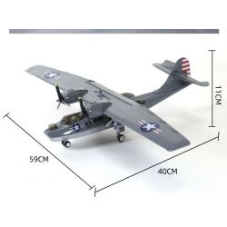 WANGE LIGAO DR.LUCK 5007 THỦY PHI CƠ CATALINA bộ đồ chơi xếp lắp ráp ghép mô hình Military Army CONSOLIDATED PBY-5A CATALINA Quân Sự Bộ Đội 364 khối