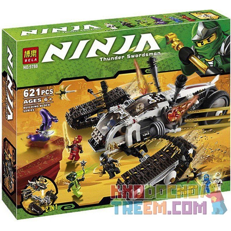 NOT Lego ULTRA SONIC RAIDER 9449 Bela Lari 9788 LELE 31041 xếp lắp ráp ghép mô hình CỖ XE ĐỊA HÌNH SIÊU ÂM RAIDER The Lego Ninjago Movie Ninja Lốc Xoáy 622 khối