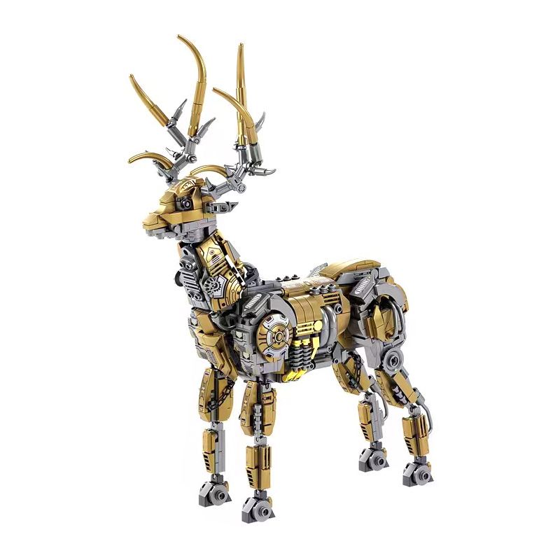 Kazi KY7711 7711 non Lego NAI SỪNG TẤM CƠ KHÍ bộ đồ chơi xếp lắp ráp ghép mô hình Creator MACHINE ELK Sáng Tạo 924 khối