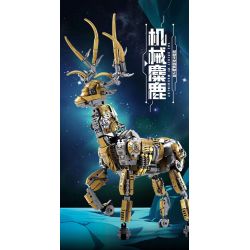 Kazi KY7711 7711 NAI SỪNG TẤM CƠ KHÍ bộ đồ chơi xếp lắp ráp ghép mô hình Creator MACHINE ELK Sáng Tạo 924 khối