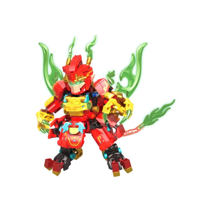 ZHEGAO GZ2002 2002 MECHA TRUNG QUỐC VUA KHỈ bộ đồ chơi xếp lắp ráp ghép mô hình 375 khối