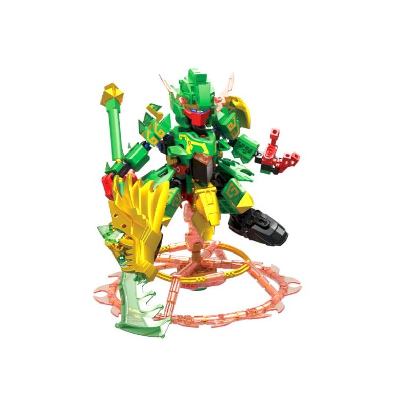 ZHEGAO GZ2003 2003 CƠ GIÁP QUỐC PHONG QUAN VŨ TỬ VÂN XƯƠNG bộ đồ chơi xếp lắp ráp ghép mô hình 347 khối