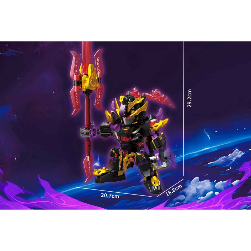 ZHEGAO GZ2004 2004 MECHA TRUNG QUỐC LU BU TÊN LỊCH SỰ FENGXIAN bộ đồ chơi xếp lắp ráp ghép mô hình 381 khối