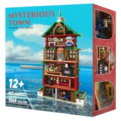 WE GAME COMING 66032 SPIRITED AWAY OIL HOUSE KHU NGHỈ DƯỠNG SUỐI NƯỚC NÓNG YUBABA bộ đồ chơi xếp lắp ráp ghép mô hình Movie & Game MYSTERIOUS TOWN Phim Và Trò Chơi 1868 khối