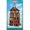 WE GAME COMING 66032 SPIRITED AWAY OIL HOUSE KHU NGHỈ DƯỠNG SUỐI NƯỚC NÓNG YUBABA bộ đồ chơi xếp lắp ráp ghép mô hình Movie & Game MYSTERIOUS TOWN Phim Và Trò Chơi 1868 khối