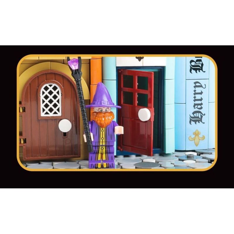 WE GAME COMING 66009 CUỐN SÁCH MA THUẬT bộ đồ chơi xếp lắp ráp ghép mô hình MAGIC BOOKENDS 1488 khối