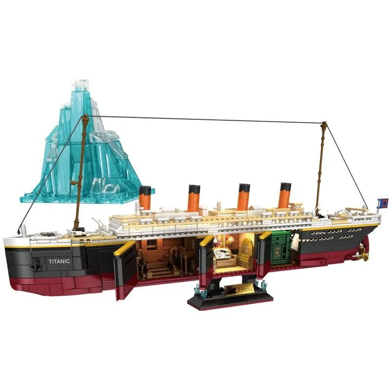 WE GAME COMING 66010 non Lego TITANIC VÀ TẢNG BĂNG TRÔI bộ đồ chơi xếp lắp ráp ghép mô hình 2288 khối