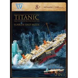 WE GAME COMING 66010 WELLEADZ 6108 TITANIC VÀ TẢNG BĂNG TRÔI bộ đồ chơi xếp lắp ráp ghép mô hình 2288 khối