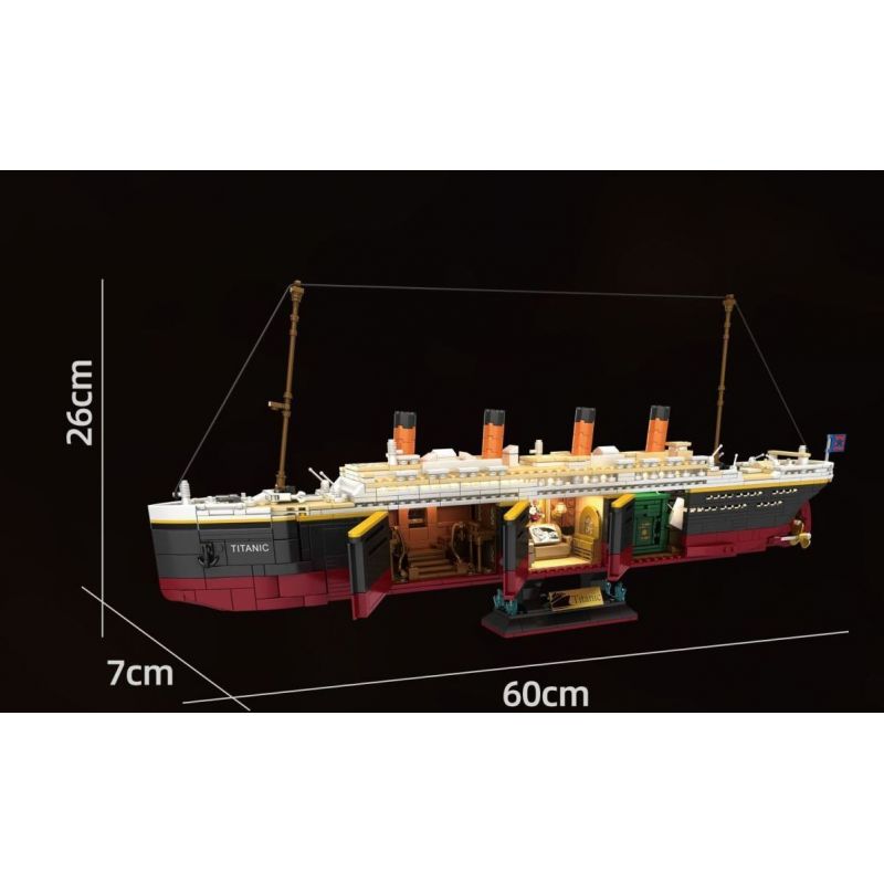 WE GAME COMING 66010 WELLEADZ 6108 TITANIC VÀ TẢNG BĂNG TRÔI bộ đồ chơi xếp lắp ráp ghép mô hình 2288 khối