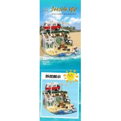 WE GAME COMING 66031 MV BÊN BỜ BIỂN bộ đồ chơi xếp lắp ráp ghép mô hình SEASIDE MV 1288 khối